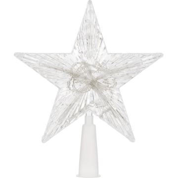 LED RGB Christmas star for the tree 10xLED/2xAA 15cm