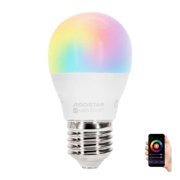 LED RGBW Bulb G45 E27/4,9W/230V 2700-6500K - Aigostar