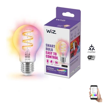 LED RGBW Dimmable bulb A60 E27/6,3W/230V 2200-6500K Wi-Fi - WiZ