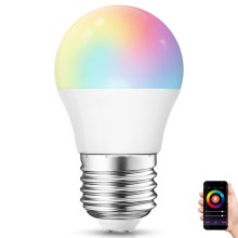 LED RGBW Dimmable bulb G45 E27/6,5W/230V 2700-6500K Wi-Fi - Aigostar