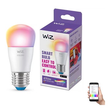 LED RGBW Dimmable bulb P45 E27/4,9W/230V 2200-6500K CRI 90 Wi-Fi - WiZ