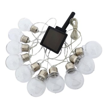 LED Solar chain 10xLED/2m IP44 warm white