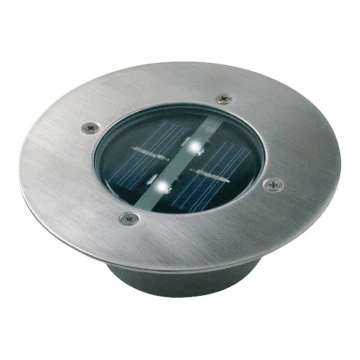 LED Solar floodlight with a sensor LED/0,12W/2xAAA IP67 stainless steel ring