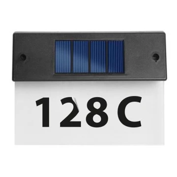 LED Solar house number LED/1,2V/600 mAh IP44