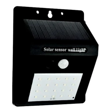 LED Solar wall light with sensor LED/0,55W/3,7V 6500K IP65