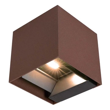 LED Solar wall light with sensor LED/3W/3,7V IP65 3000K brown