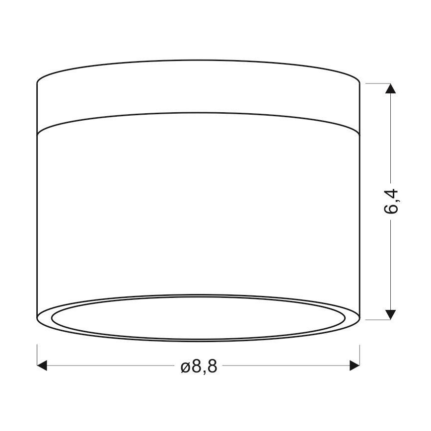 LED Spotlight TUBA LED/9W/230V white/black