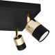 LED Spotlight TUBSSON 4xGU10/6,5W/230V black/gold