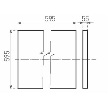 LED Surface-mounted panel ILLY LED/36W/230V