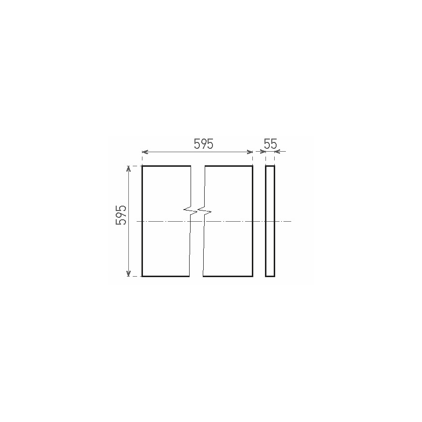 LED Surface-mounted panel ILLY LED/36W/230V