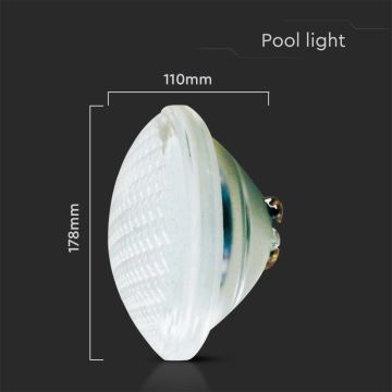 LED Swimming pool bulb LED/35W/12V IP68 6500K