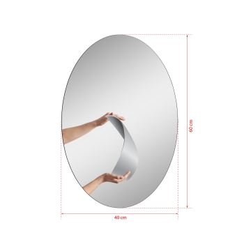 LED Wall mirror with a backlight BELROSA 60x40 cm white