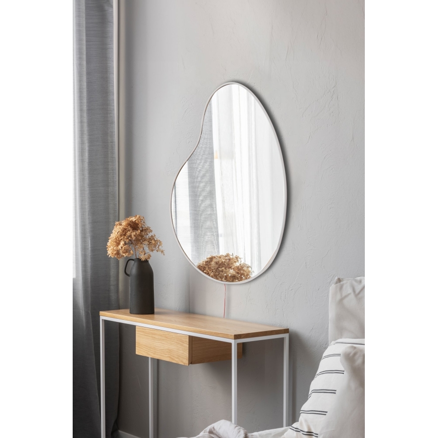 LED Wall mirror with a backlight GLENIA 52x62 cm white