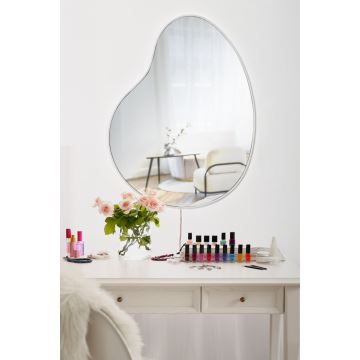 LED Wall mirror with a backlight GLENIA 52x62 cm white