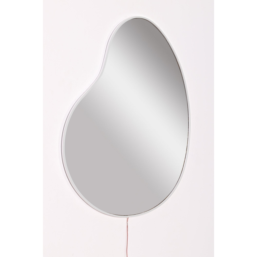 LED Wall mirror with a backlight GLENIA 52x62 cm white