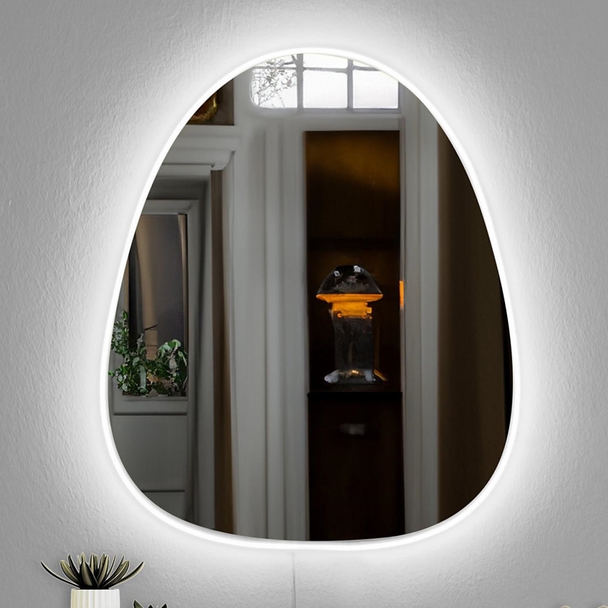 LED Wall mirror with a backlight QUIPPY 52x62 cm white