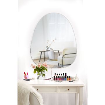 LED Wall mirror with a backlight QUIPPY 52x62 cm white