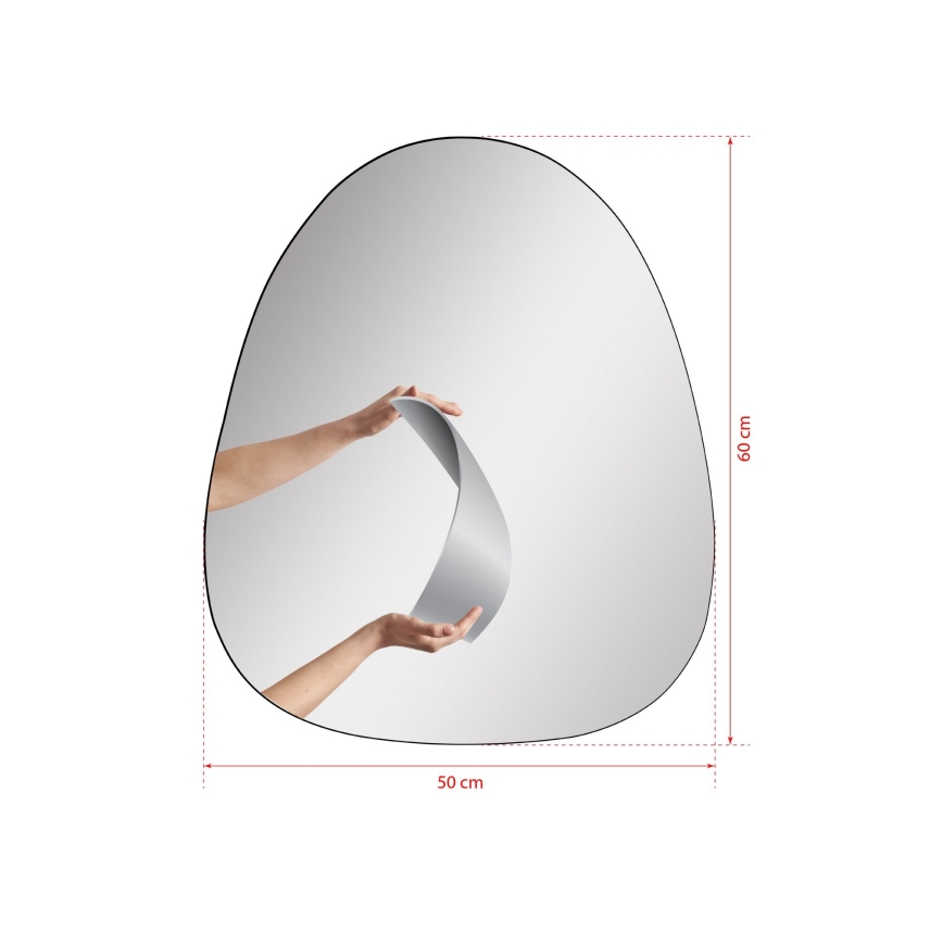 LED Wall mirror with a backlight QUIPPY 52x62 cm white