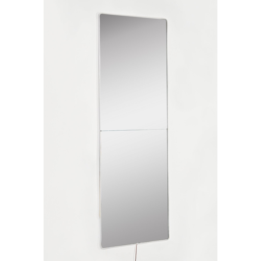 LED Wall mirror with a backlight RECTANGULAR 120x40 cm white