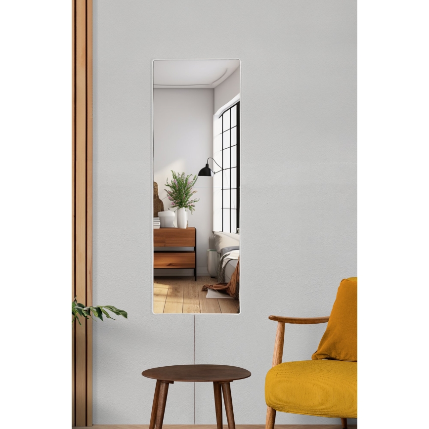 LED Wall mirror with a backlight RECTANGULAR 80x20 cm white