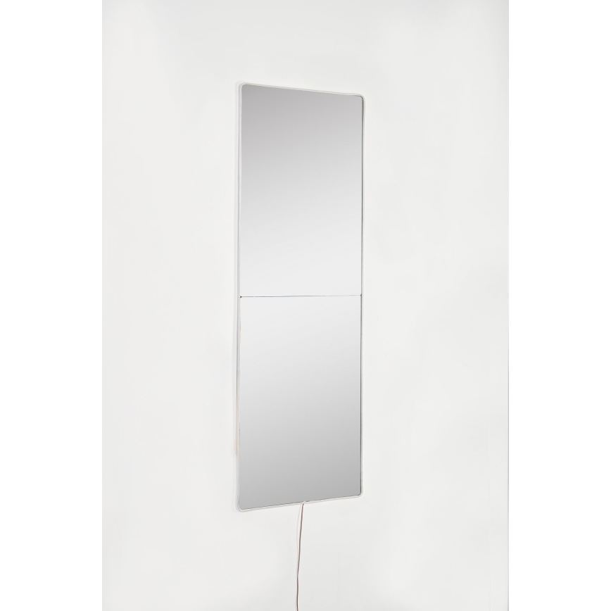 LED Wall mirror with a backlight RECTANGULAR 80x20 cm white