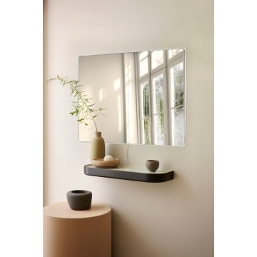 LED Wall mirror with a backlight RECTANGULAR 80x60 cm white