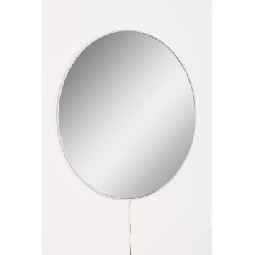 LED Wall mirror with a backlight ROUND d. 40 cm white