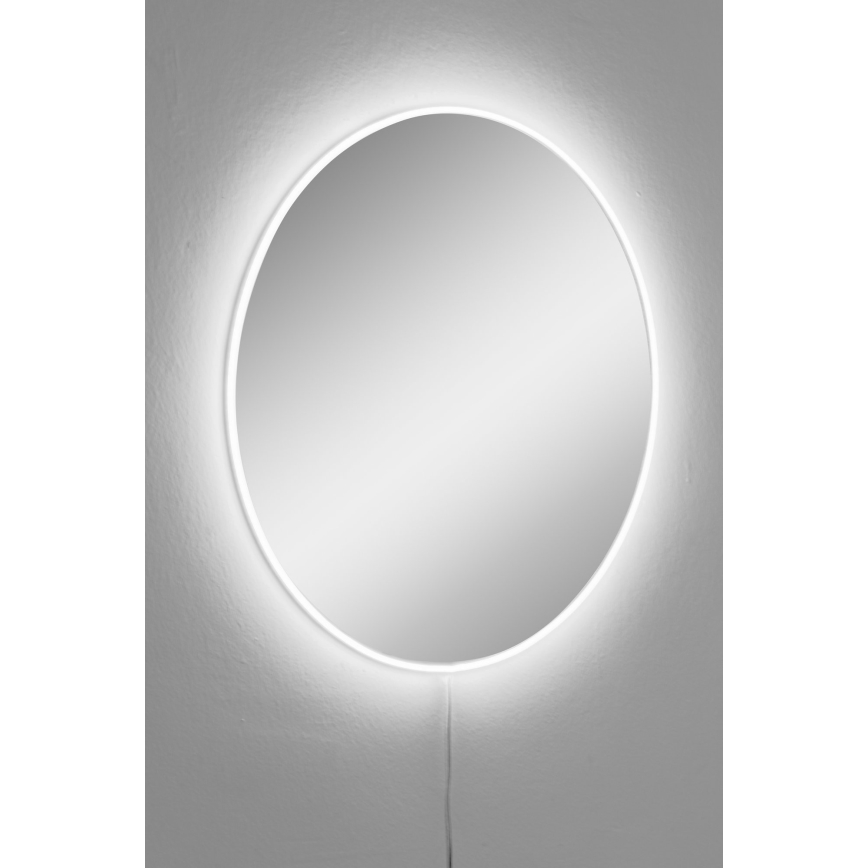 LED Wall mirror with a backlight ROUND d. 40 cm white