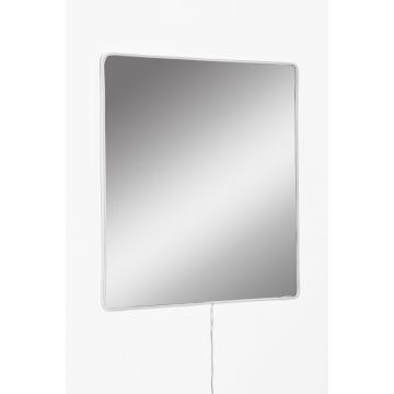 LED Wall mirror with a backlight SQUARE 50x50 cm white