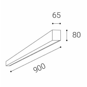 LED2 - LED Ceiling light LINO LED/24W/230V 3000K/3500K/4000K white 90 cm