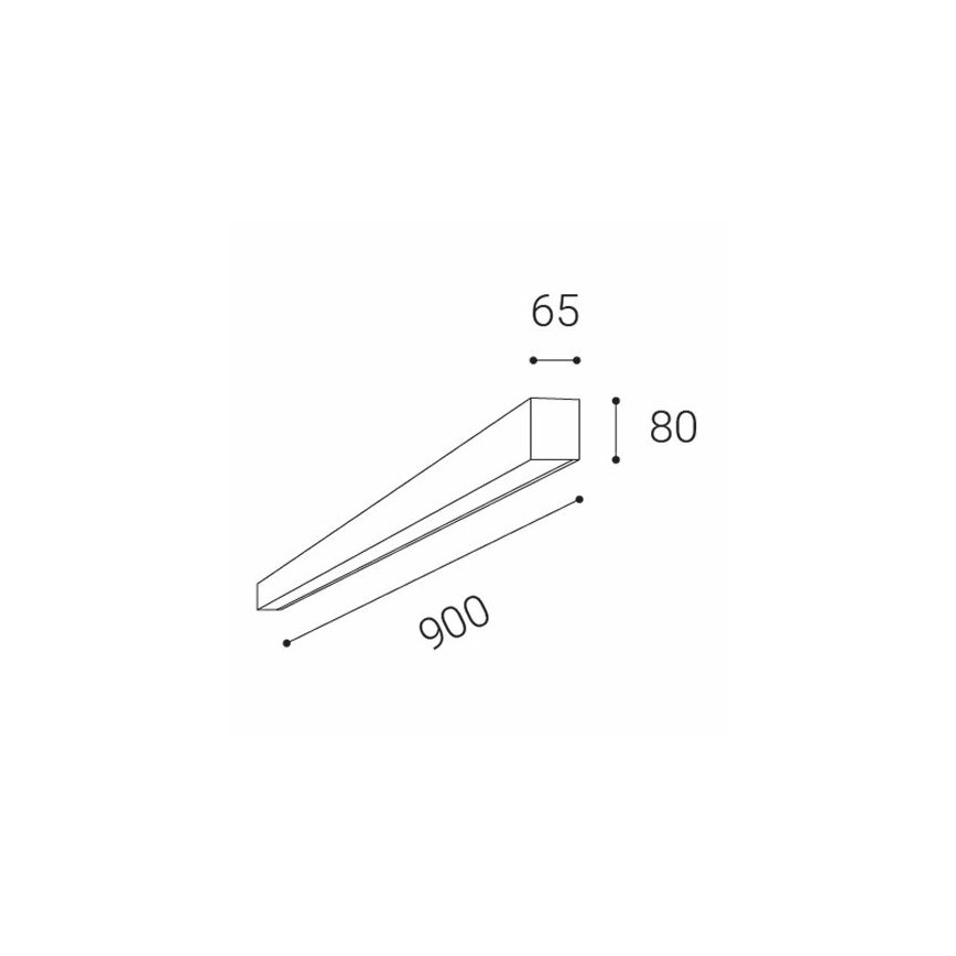 LED2 - LED Ceiling light LINO LED/24W/230V 3000K/3500K/4000K white 90 cm