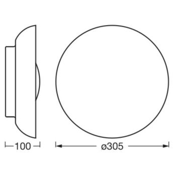 Ledvance - Ceiling light ORBIS MILAN 2xE27/10W/230V black