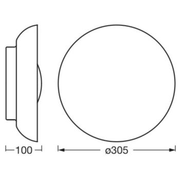 Ledvance - Ceiling light ORBIS MILAN 2xE27/10W/230V