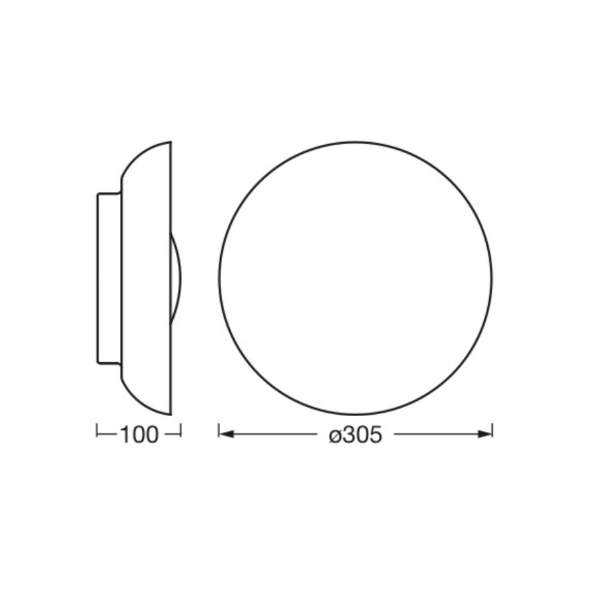 Ledvance - Ceiling light ORBIS MILAN 2xE27/10W/230V