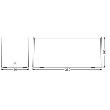 Ledvance - LED Outdoor wall light ENDURA STYLE IDRI 2xLED/6,25W/230V IP65