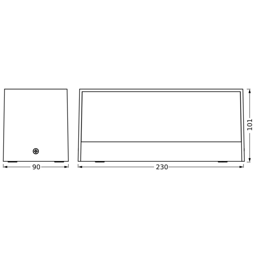 Ledvance - LED Outdoor wall light ENDURA STYLE IDRI 2xLED/6,25W/230V IP65