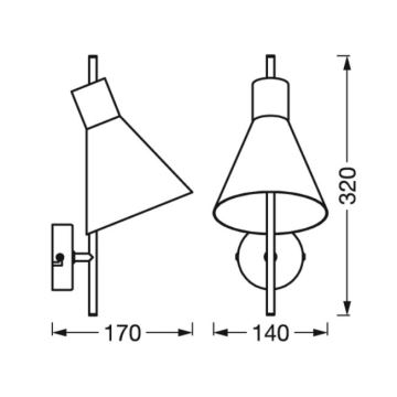 Ledvance - LED Wall lamp DECOR TOKIO LED/5W/230V