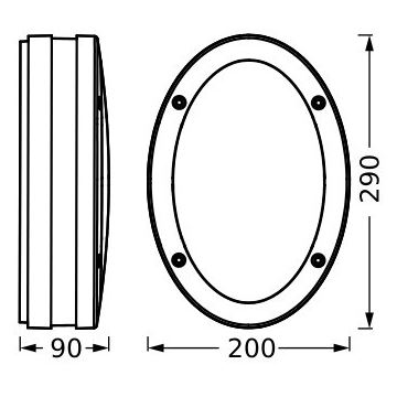 Ledvance - Outdoor wall light ORBI 2xE27/18W/230V IP65