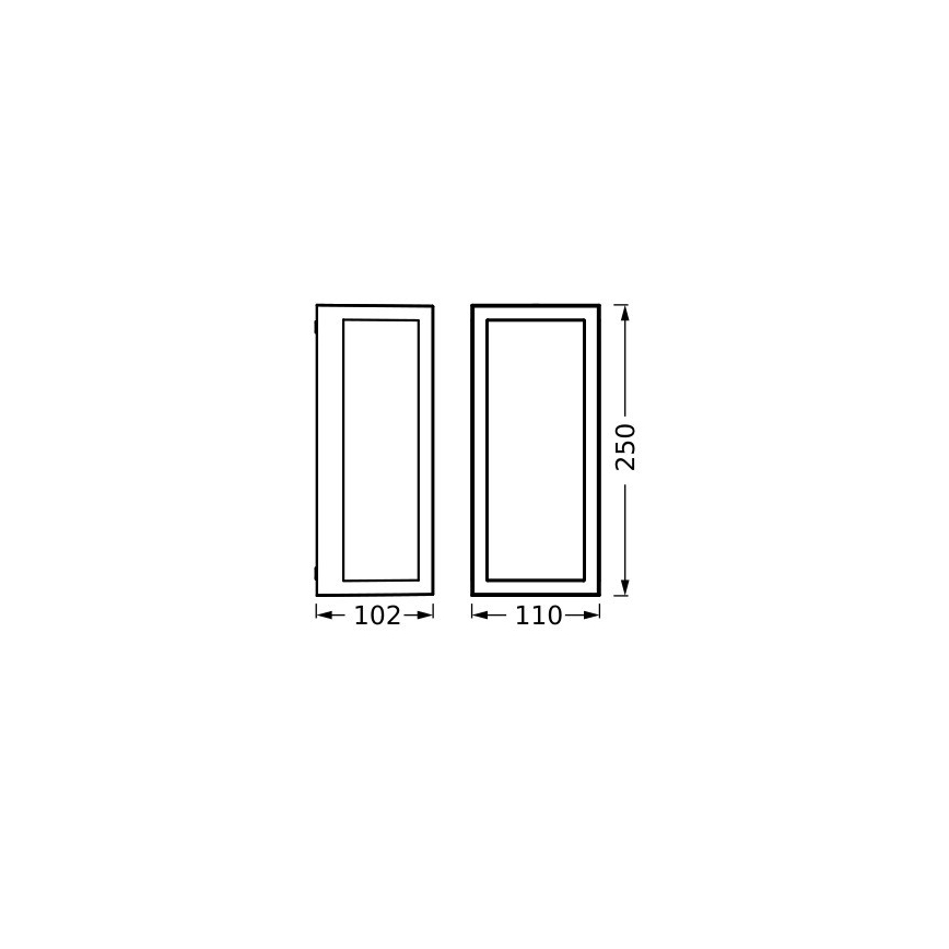 Ledvance - Outdoor wall light RADO 1xE27/18W/230V IP65