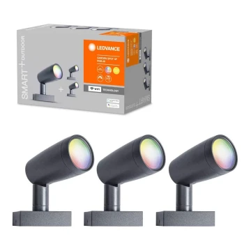 Ledvance - SET 3x LED RGBW Outdoor lamp SMART+ SPOT 3xLED/4,5W/230V IP65 Wi-Fi