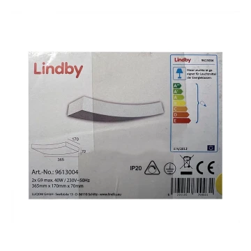 Lindby - Wall light LEANDER 2xG9/20W/230V