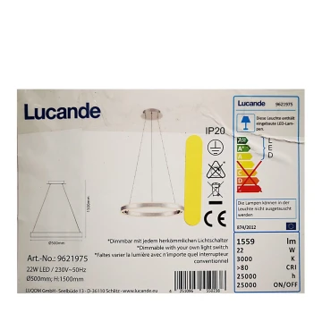 Lucande - LED Dimmable chandelier on a string LYANI LED/20,5W/230V