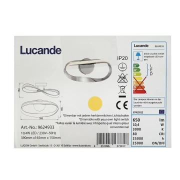 Lucande - LED Wall light XALIA LED/10,4W/230V