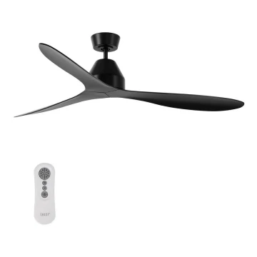 Lucci air 213041 - Ceiling fan WHITEHAVEN black + remote control