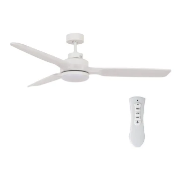 Lucci air 213055 - LED Ceiling fan SHOALHAVEN GX53/17W/230V paulownia/white + remote control