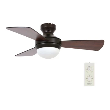 Lucci Air 512311 - Ceiling fan AIRLIE HUGGER 2xE27/15W/230V wood/brown + remote control