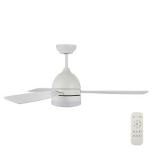 Lucci air 513075 - LED Ceiling fan VECTOR LED/25W/230V 3000/4200/6500K white + remote control