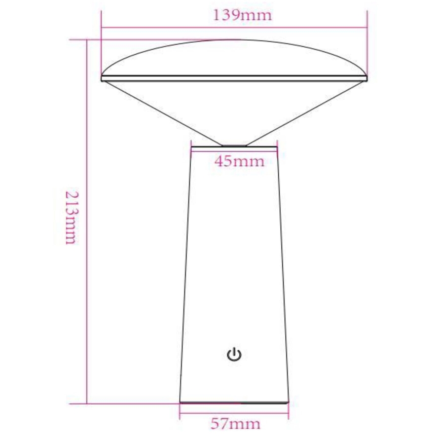 Lucide 02807/04/30 - LED Dimmable touch outdoor lamp JIVE LED/3W/5V 3000/4750/6500K IP44 black