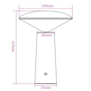 Lucide 02807/04/31 - LED Dimmable touch outdoor lamp JIVE LED/3W/5V 3000/4750/6500K IP44 white