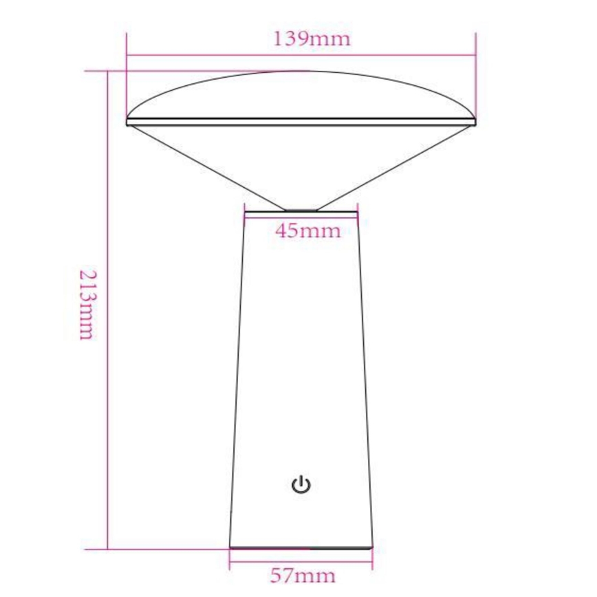 Lucide 02807/04/31 - LED Dimmable touch outdoor lamp JIVE LED/3W/5V 3000/4750/6500K IP44 white